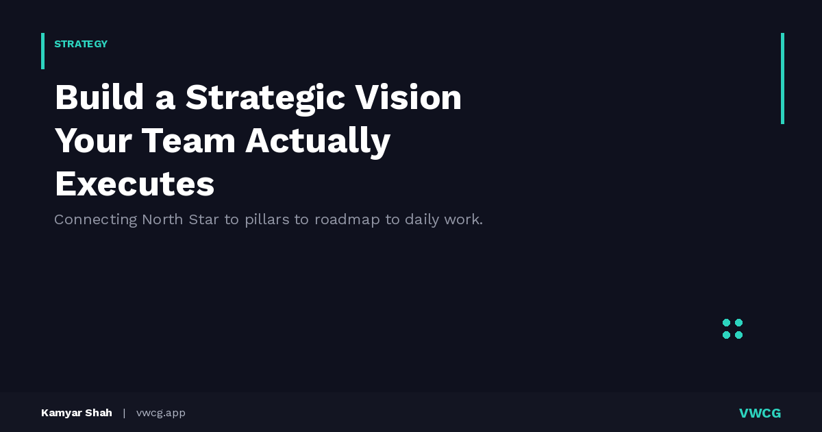 How to Build a Strategic Vision That Your Team Actually Executes